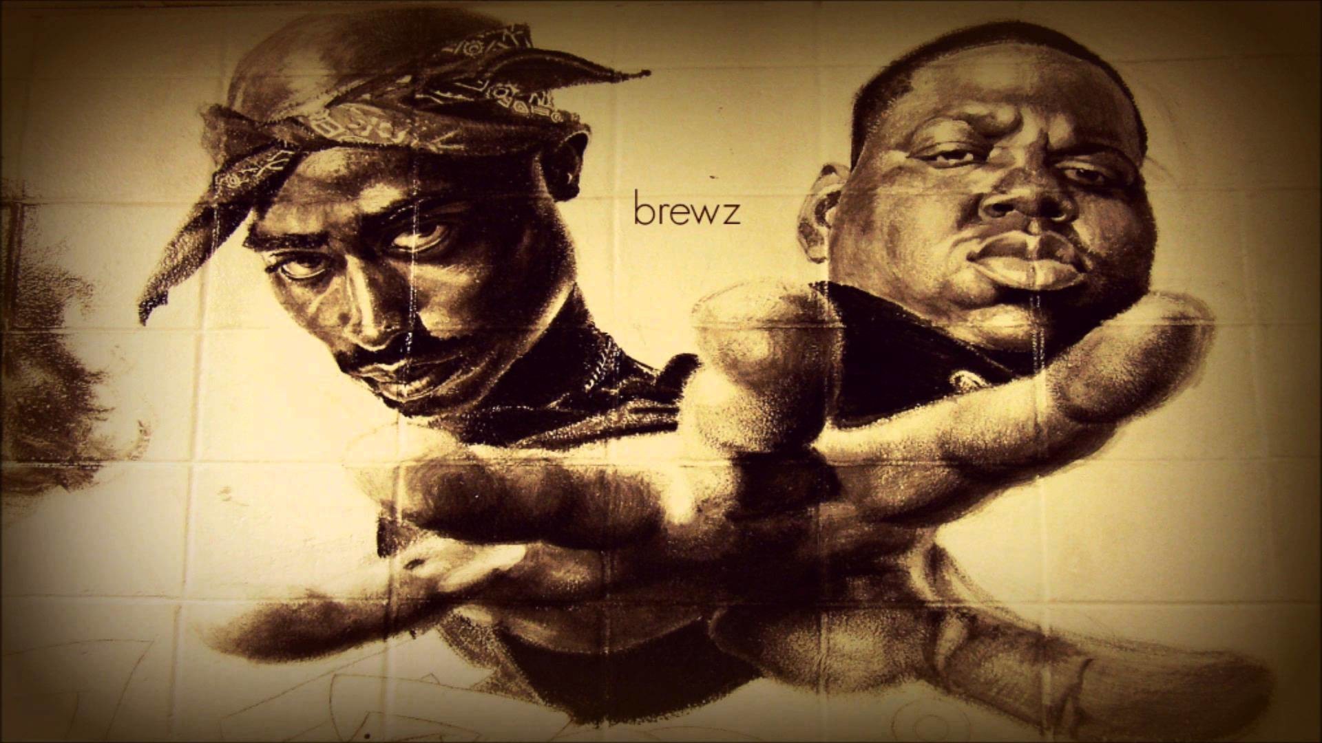 Biggie Wallpaper - 2pac Notorious Big Hd - HD Wallpaper 