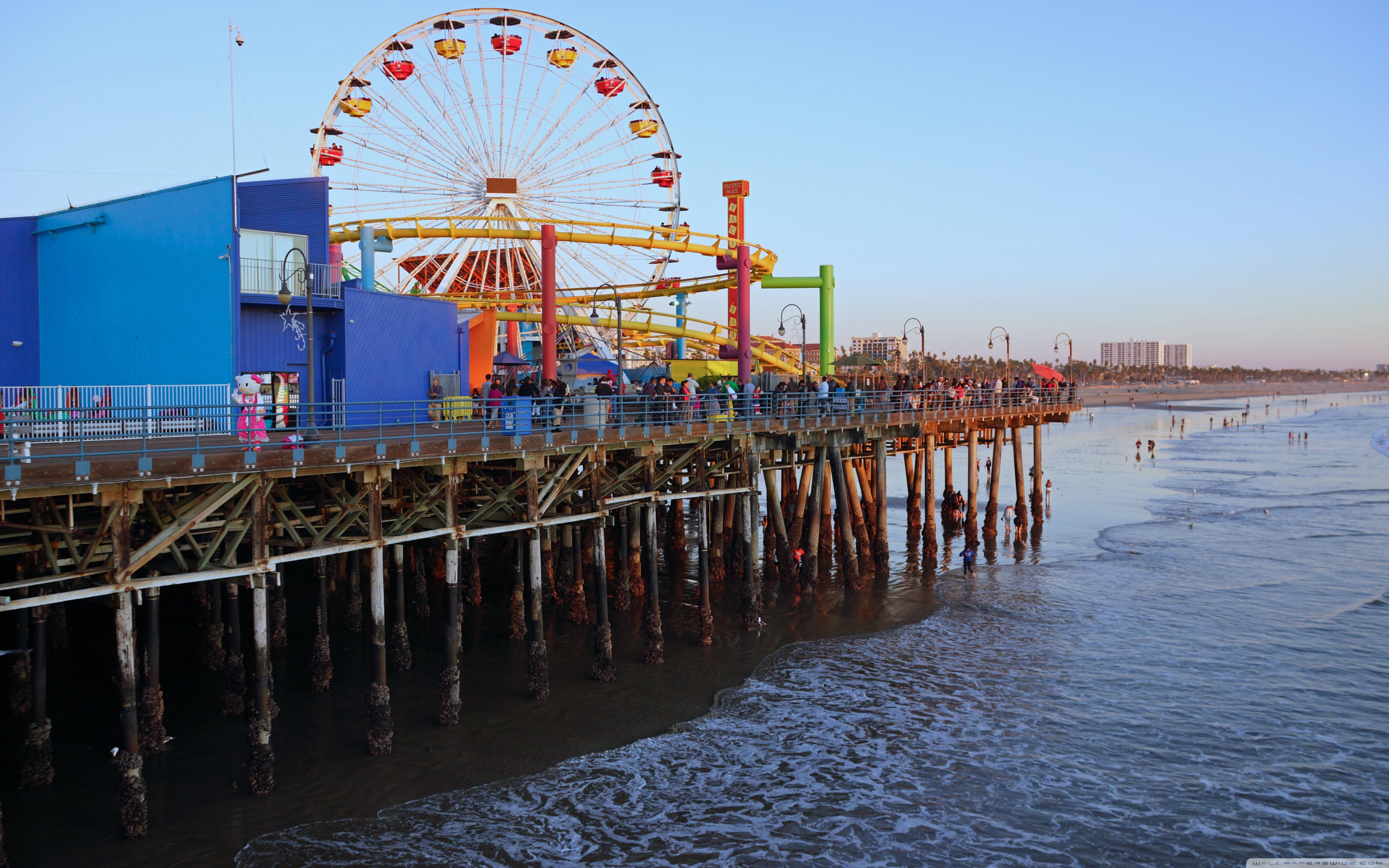 Santa Monica Pier - HD Wallpaper 
