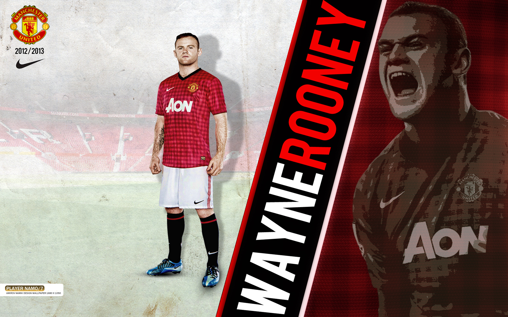 Wayne Rooney Manchester United Wallpaper 2013 Hd - HD Wallpaper 
