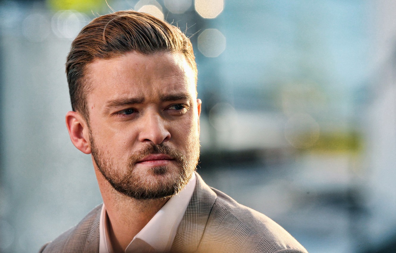 Photo Wallpaper Actor, Singer, Justin Timberlake - Pulled Back Hairstyle Men - HD Wallpaper 