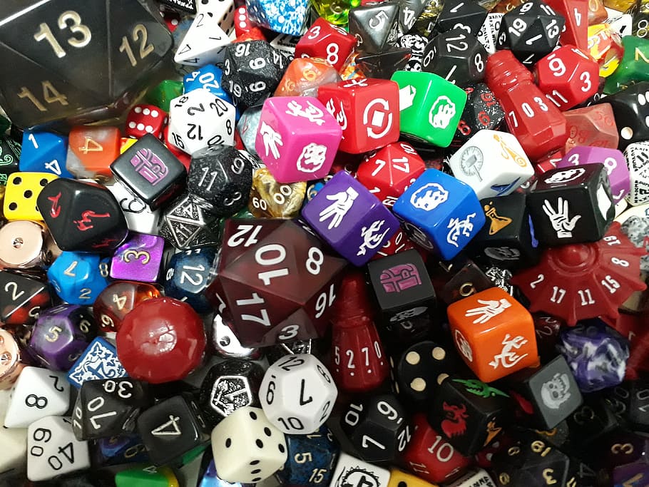 Assorted-color Die Lot, Dice, D20, Game, D12, D8, Rpg, - Dados Juegos De Mesa - HD Wallpaper 