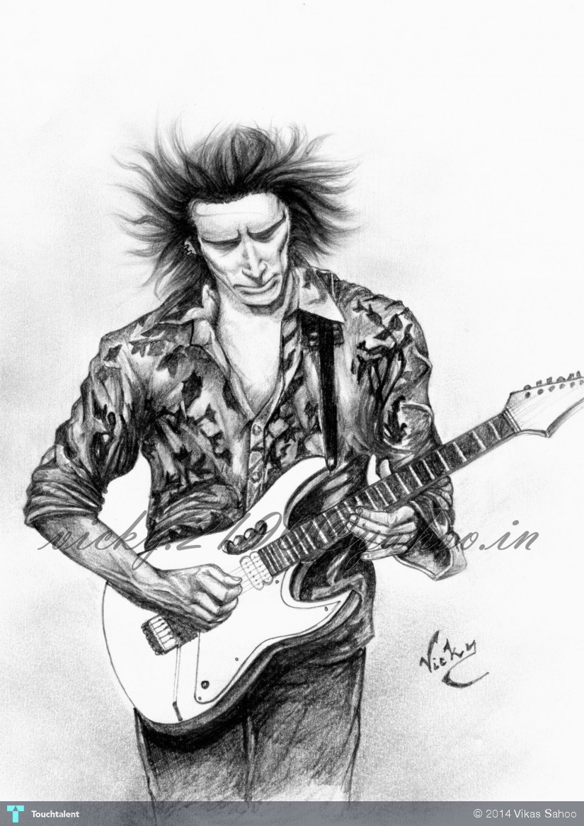Steve Vai Sketch - HD Wallpaper 