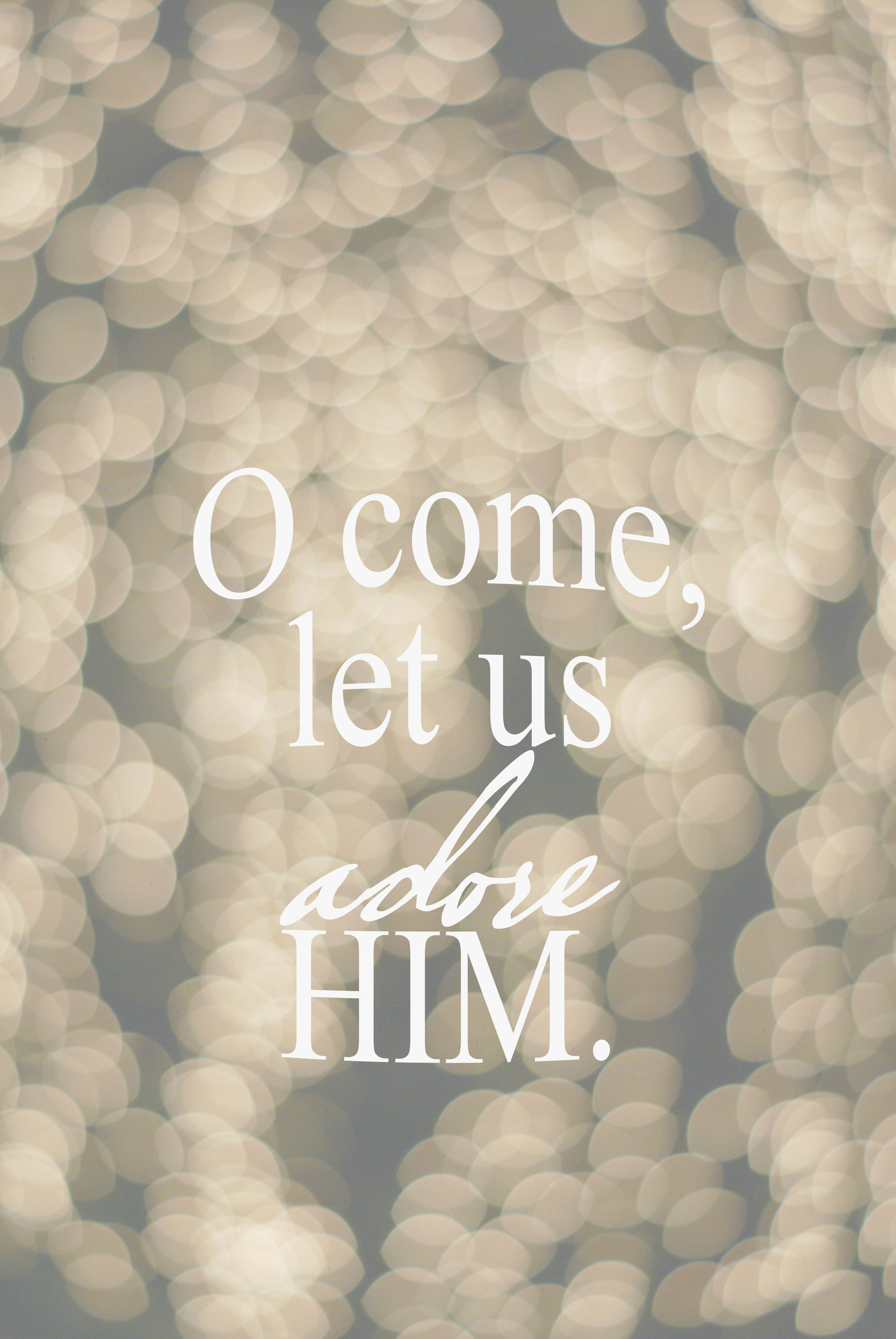O Come Let Us Adore Him Iphone - HD Wallpaper 