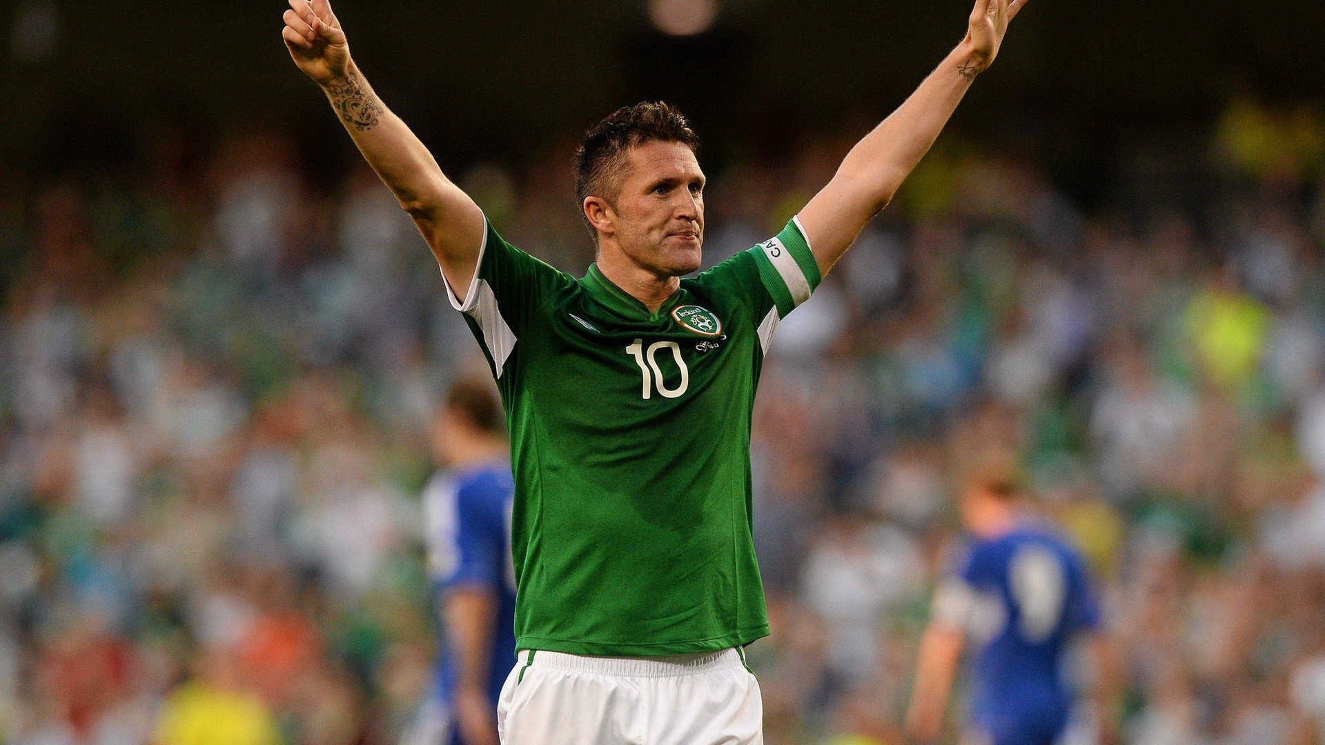 Wallpaper Robbie Keane, Football, La Galaxy - Robbie Keane Playing For Ireland - HD Wallpaper 