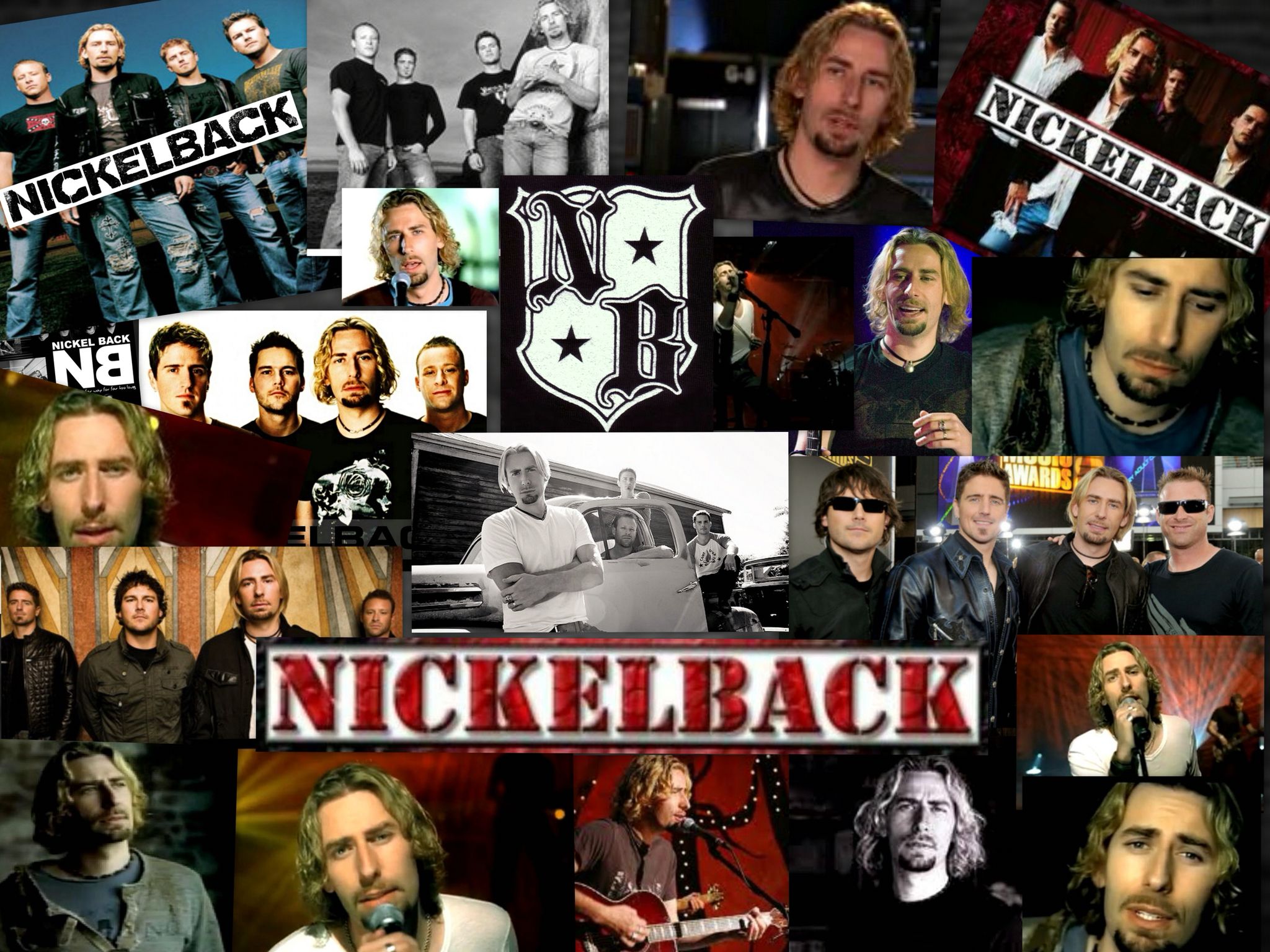 Nickelback Collage - HD Wallpaper 