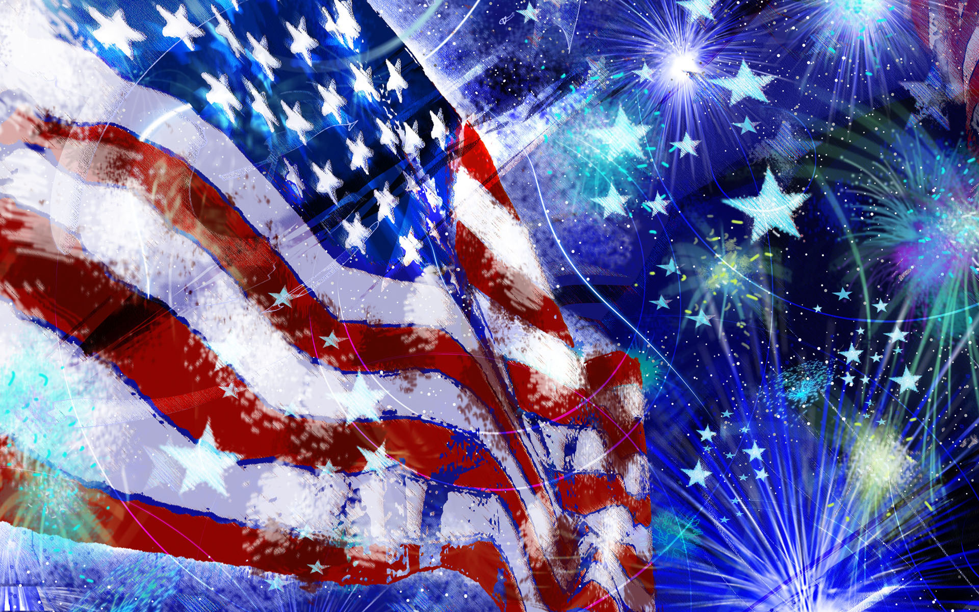 Free Independence Day Wallpaper Wallpapers And Free - Cute Fourth Of July - HD Wallpaper 