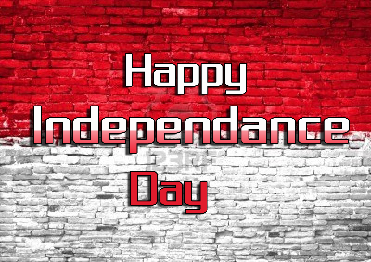 White And Red Happy Independence Day Hd Wallpaper - Independence Day Indonesia Background - HD Wallpaper 