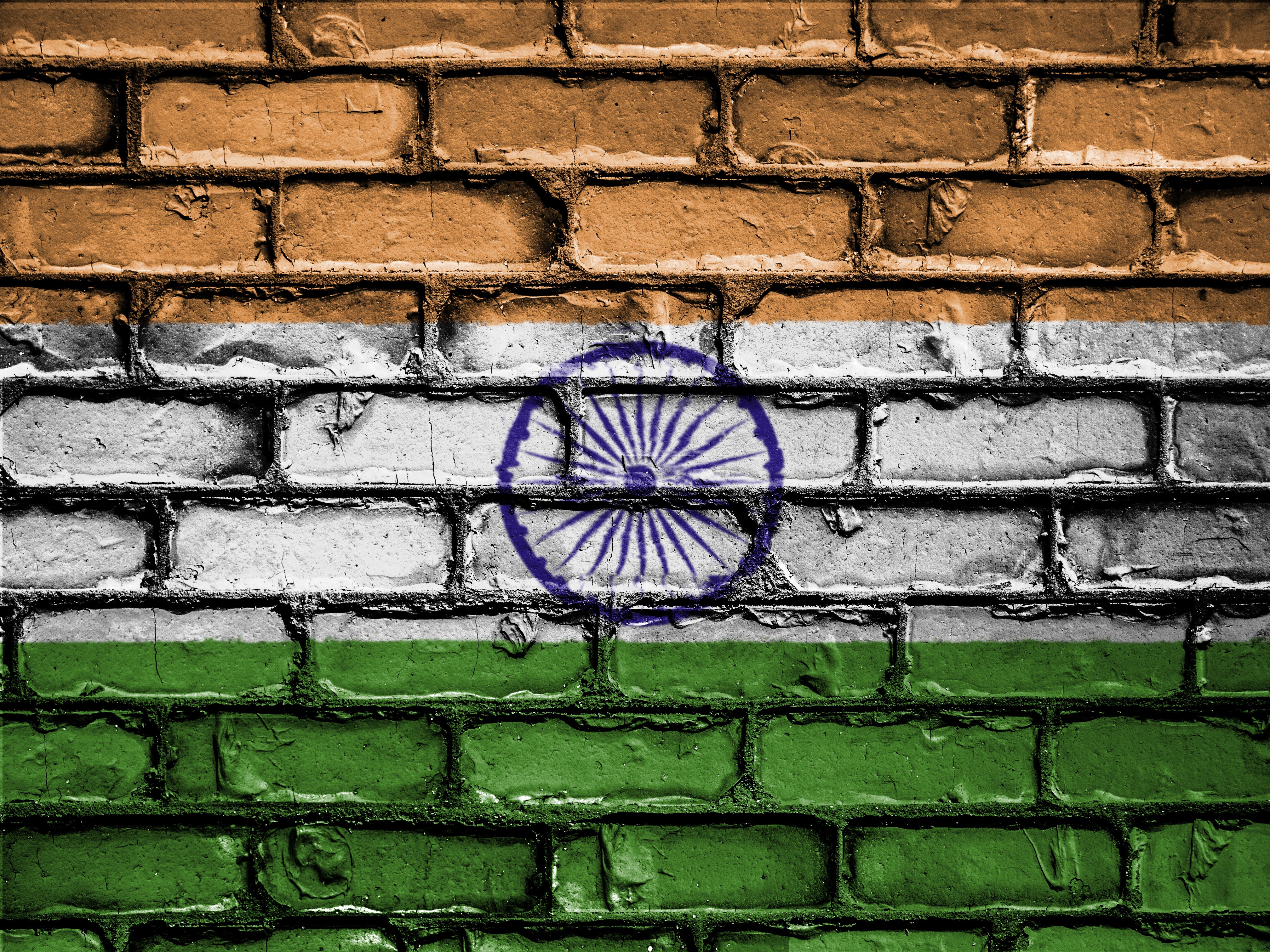 Wallpaper India, Flag, Texture, Wall, Brick, Paint - India Flag Photo Background Download Hd - HD Wallpaper 
