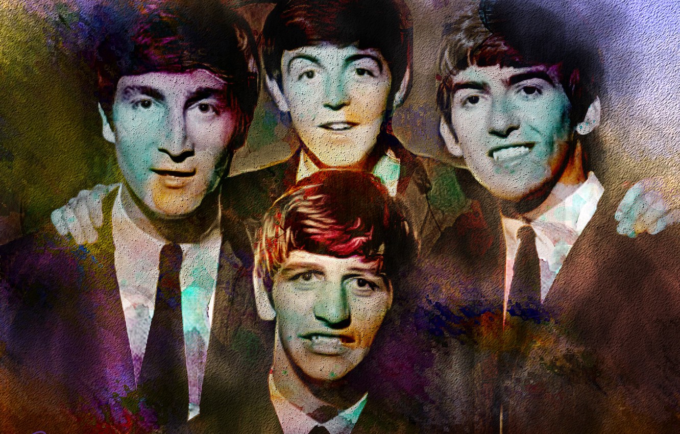 Photo Wallpaper Music, The Beatles, George Harrison, - Beatles 60 - HD Wallpaper 