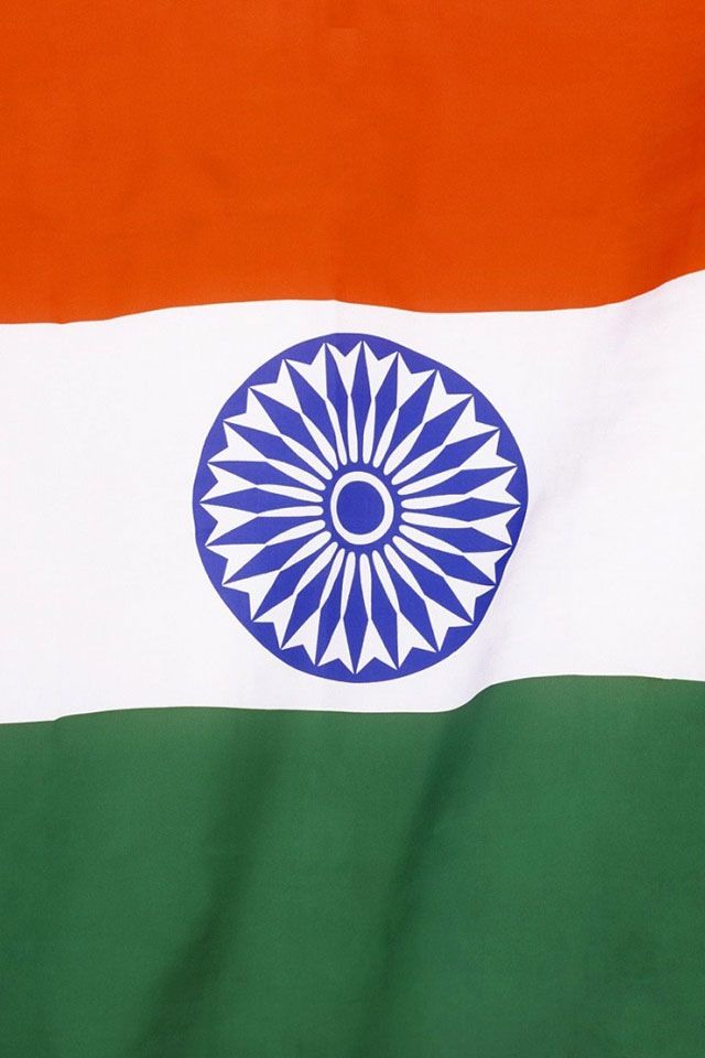 India Flag - 640x960 Wallpaper 