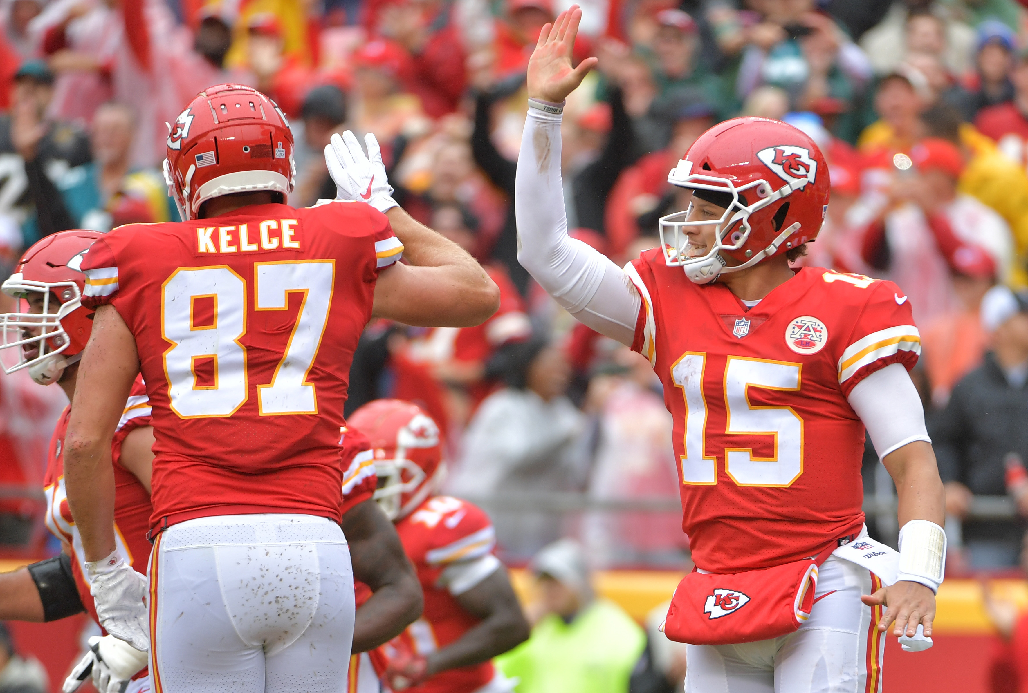 Travis Kelce Tyreek Hill And Patrick Mahomes Poster - HD Wallpaper 