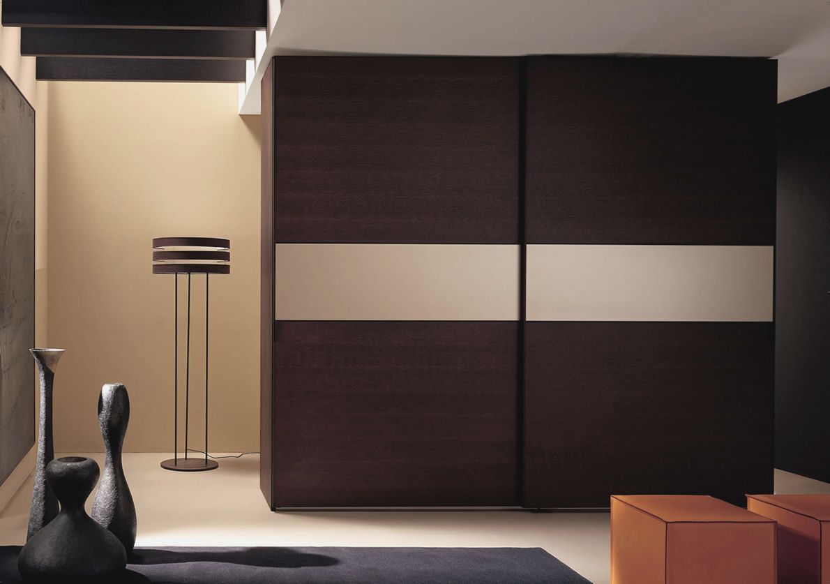 Bedroom Sliding Wardrobe Design - HD Wallpaper 