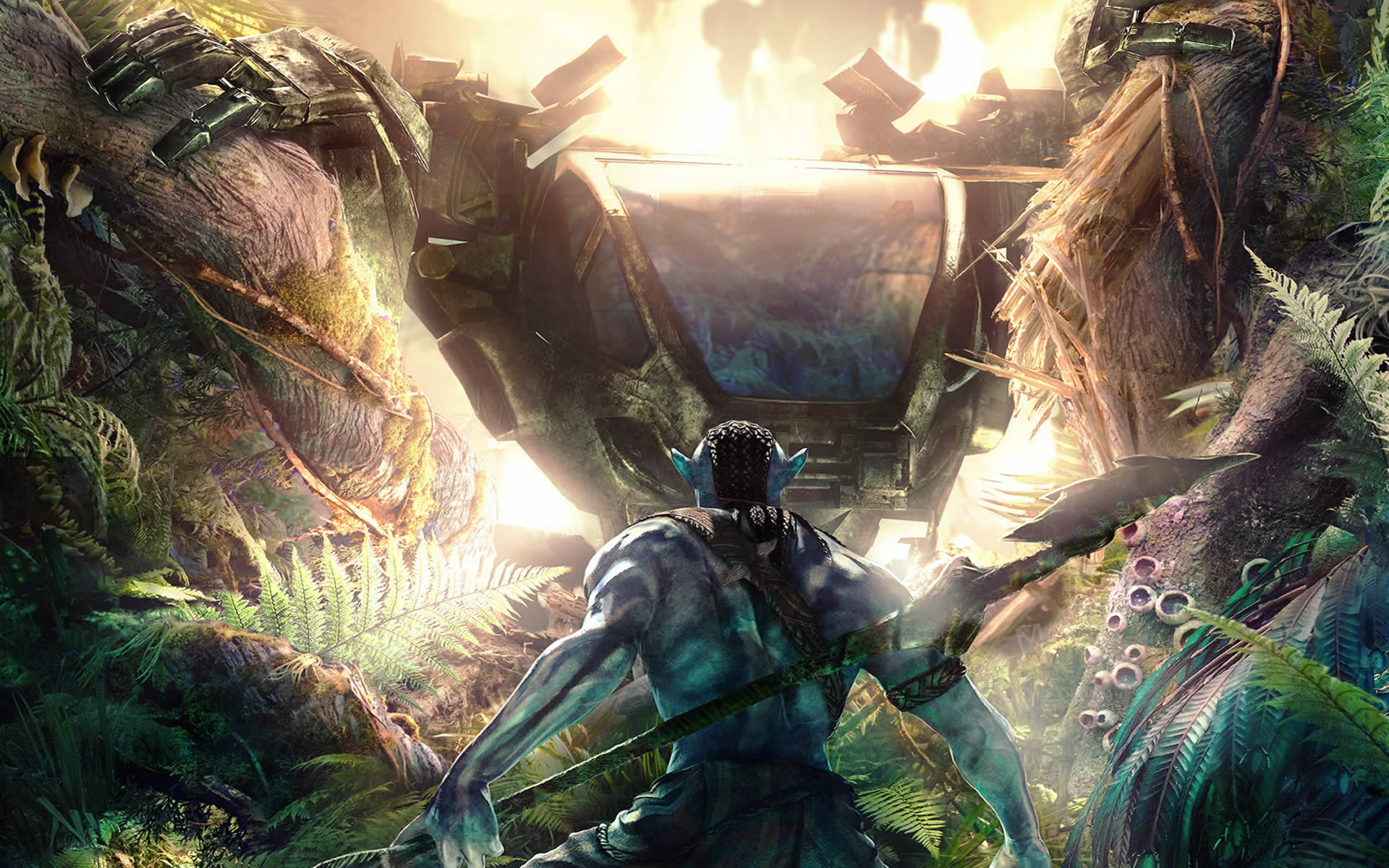 Navi Versus Mechsuit - Avatar Navi - HD Wallpaper 