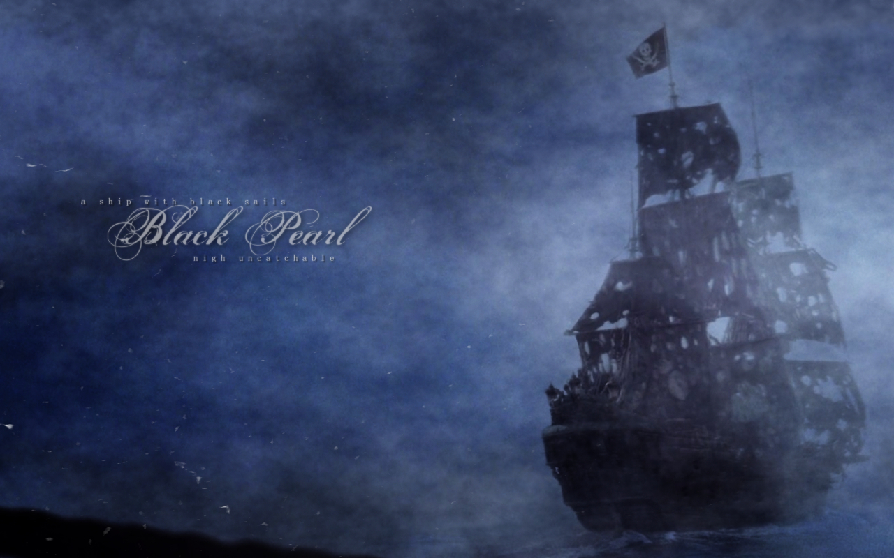 The Black Pearl - Black Pearl Wallpaper Pirates Of The Caribbean - HD Wallpaper 
