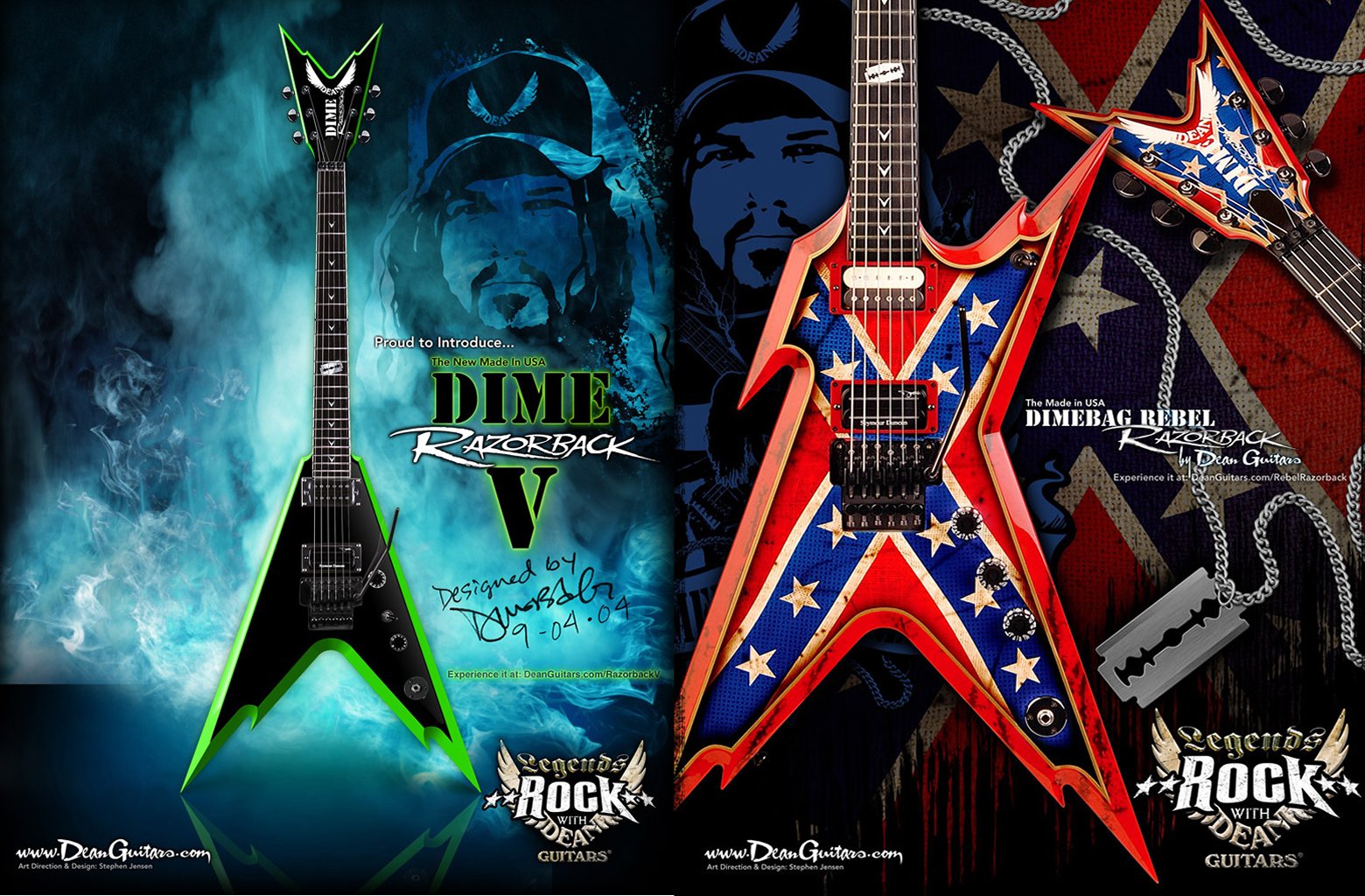 Dimebag Darrell Guitar - HD Wallpaper 