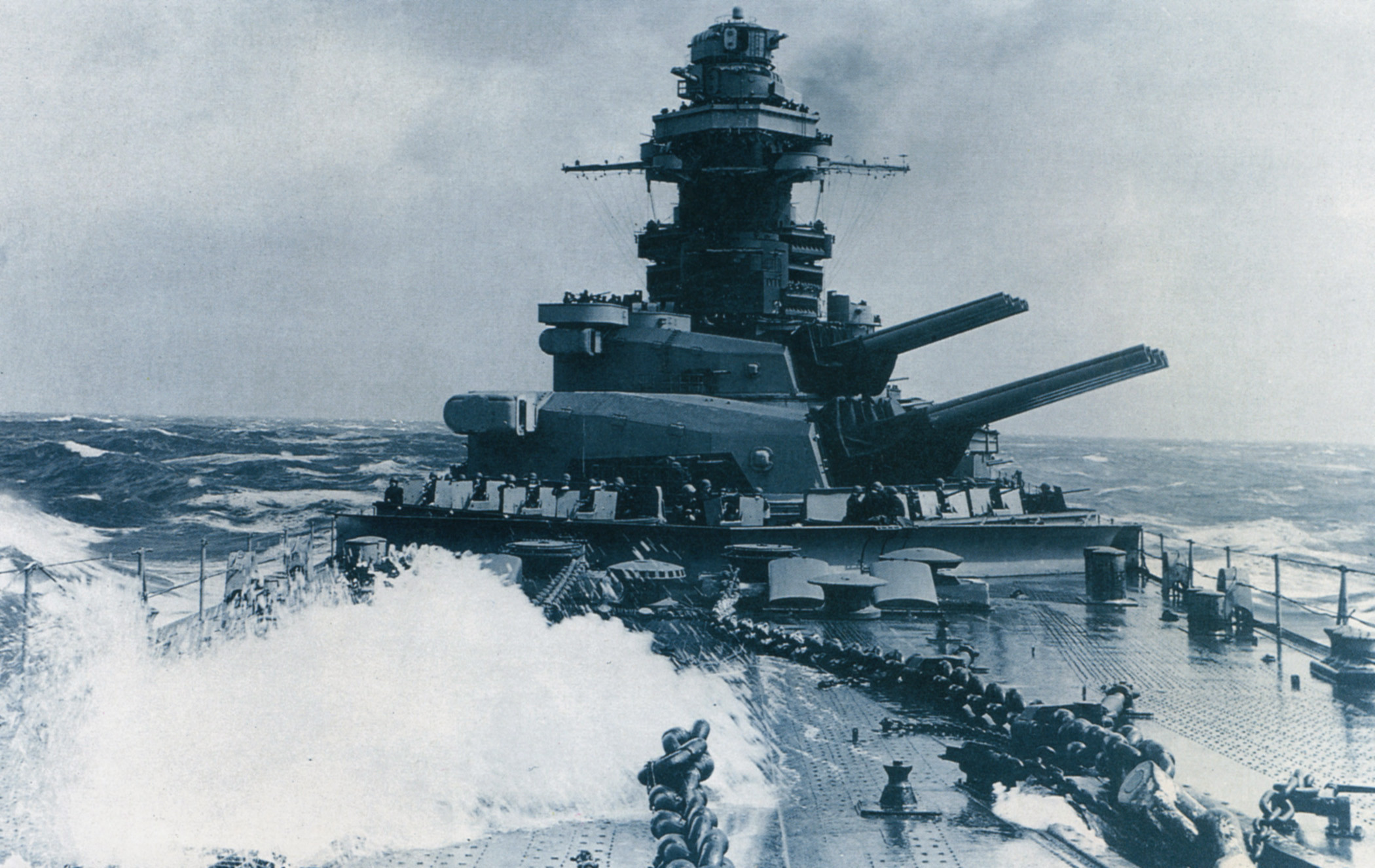 French Battleship Richelieu 1944 - HD Wallpaper 
