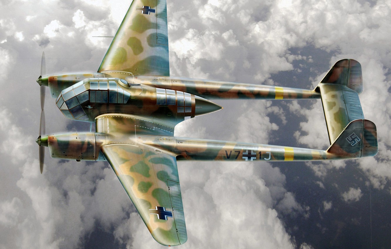 Photo Wallpaper Aircraft, War, Airplane, Aviation, - Avion Reconocimiento Aleman Ww2 - HD Wallpaper 