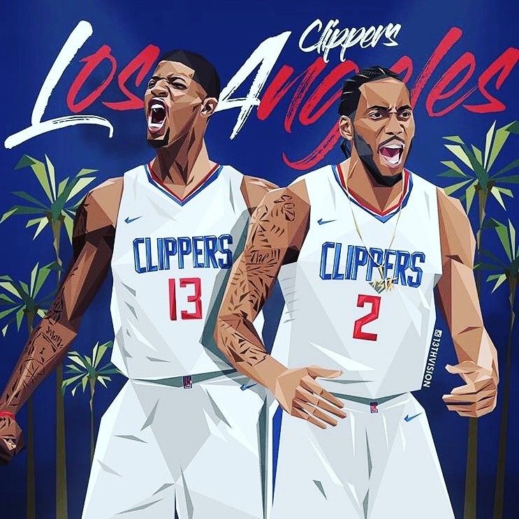 Paul George And Kawhi Leonard Clippers 743x743 Wallpaper Teahub Io