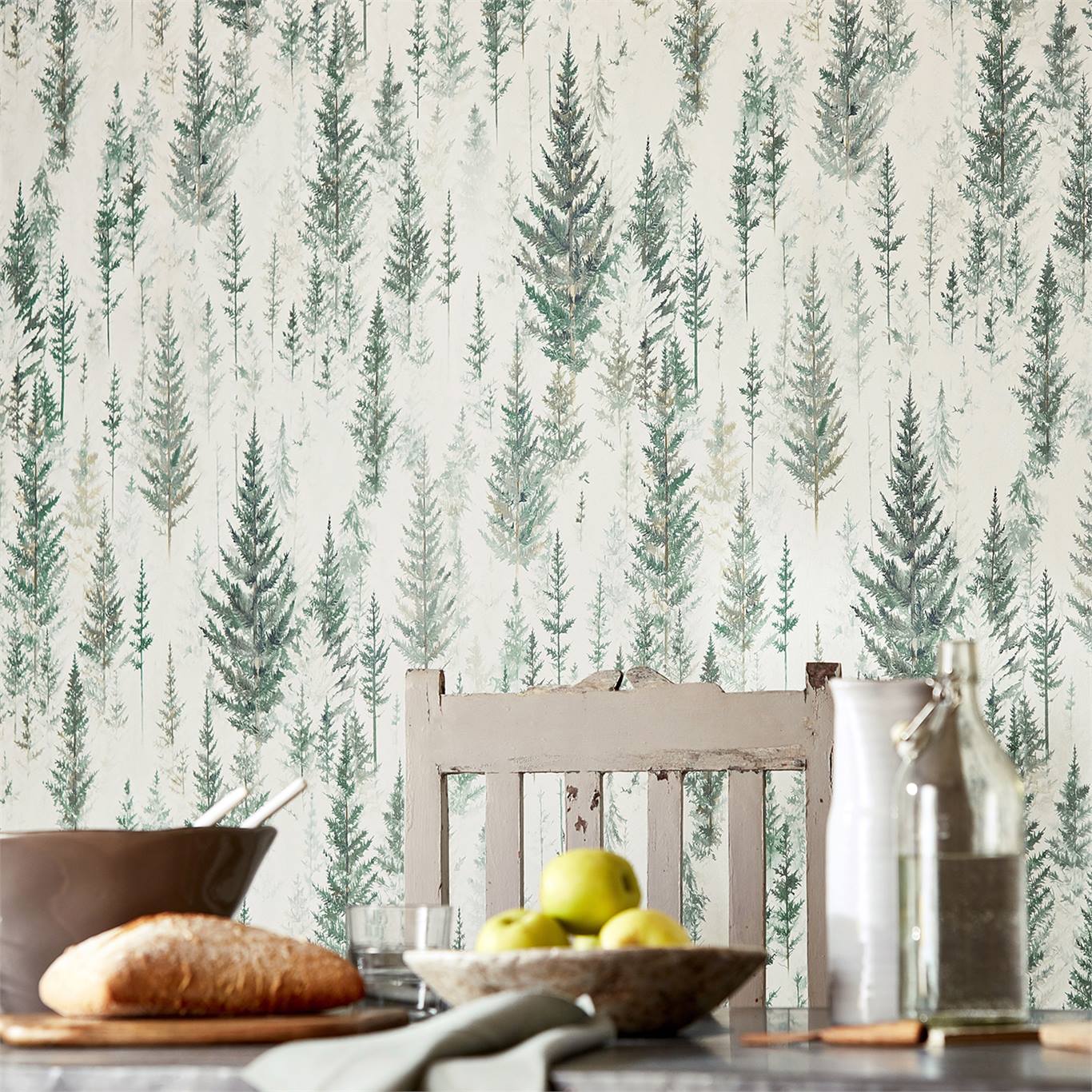 Juniper Pine, A Wallpaper By Sanderson, Part Of The - Juniper Pine Tapet - HD Wallpaper 
