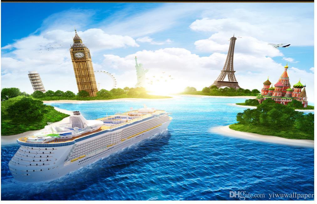 Kapal Pesiar Di Laut - HD Wallpaper 