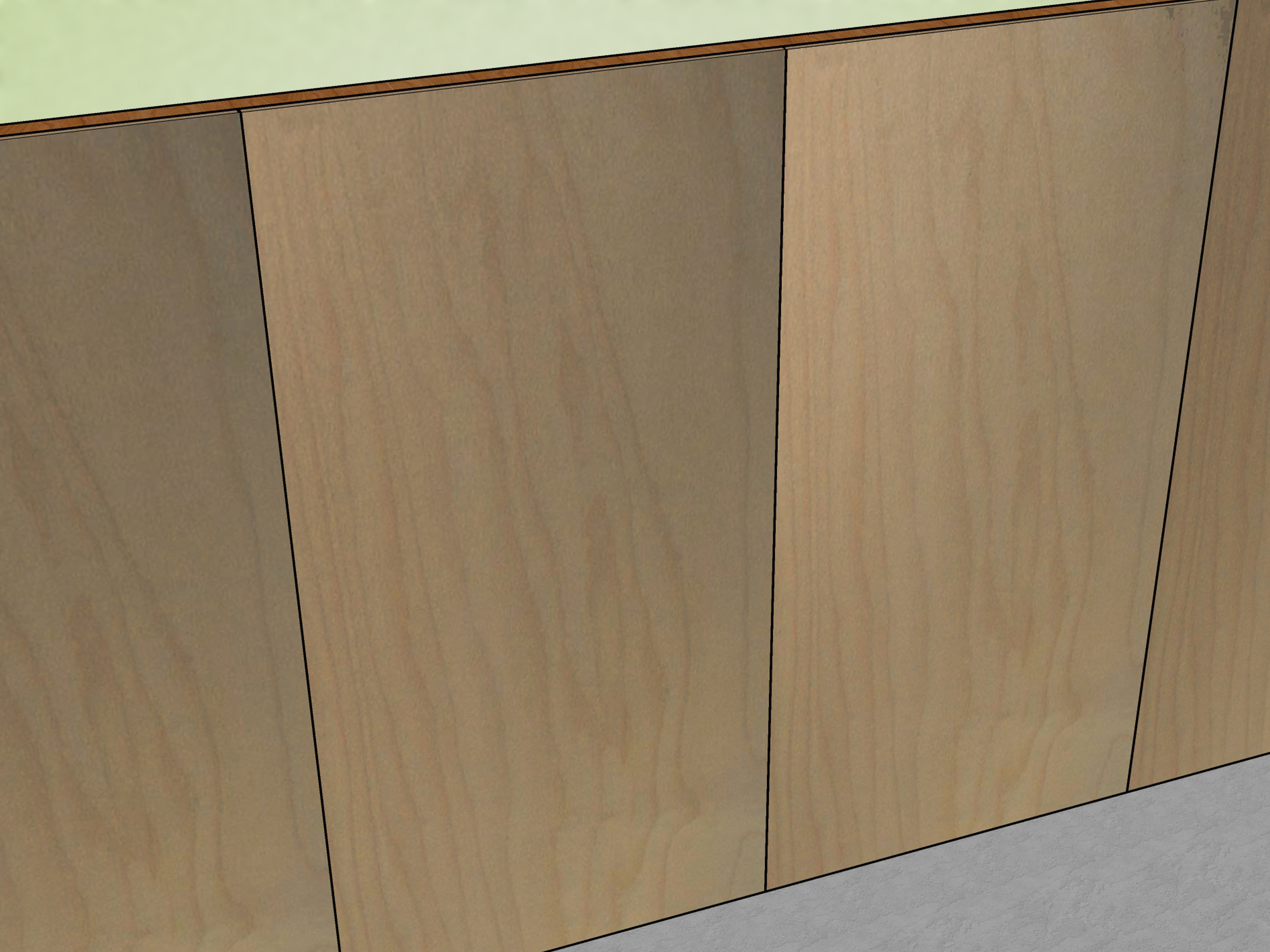 Image Titled Panel Walls With Plywood Step - Panel Pin Plywood - HD Wallpaper 