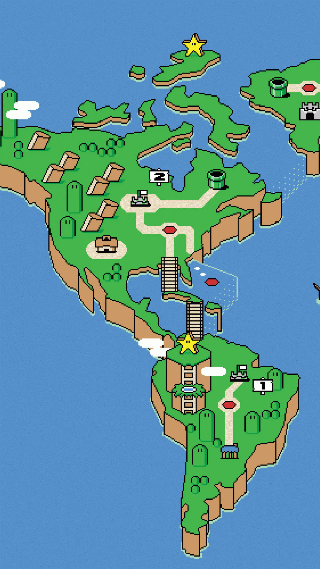 1080x1920, Video Game / Super Mario World Mobile Wallpaper - Super Mario World Phone - HD Wallpaper 