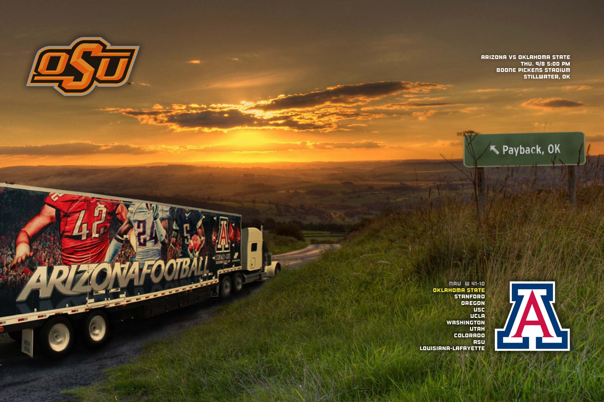 Oklahoma State - University Of Arizona - HD Wallpaper 