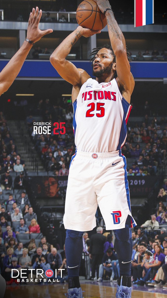 Derrick Rose Detroit Pistons 675x1200 Wallpaper Teahub Io