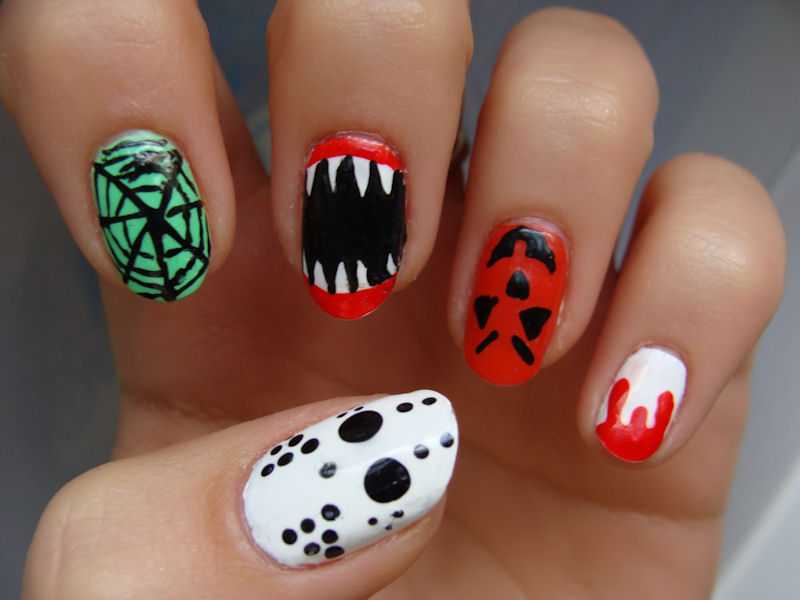 Beautiful Nail - Easy Halloween Fingernail Designs - HD Wallpaper 
