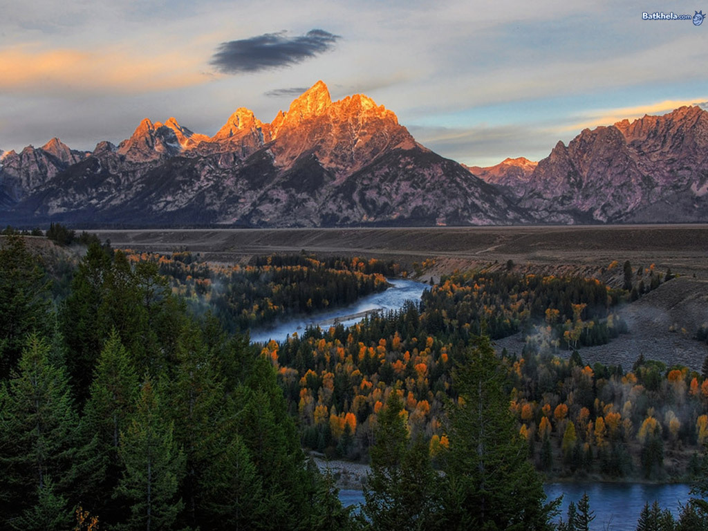 Landscape - Grand Teton National Park, Snake River Overlook - HD Wallpaper 