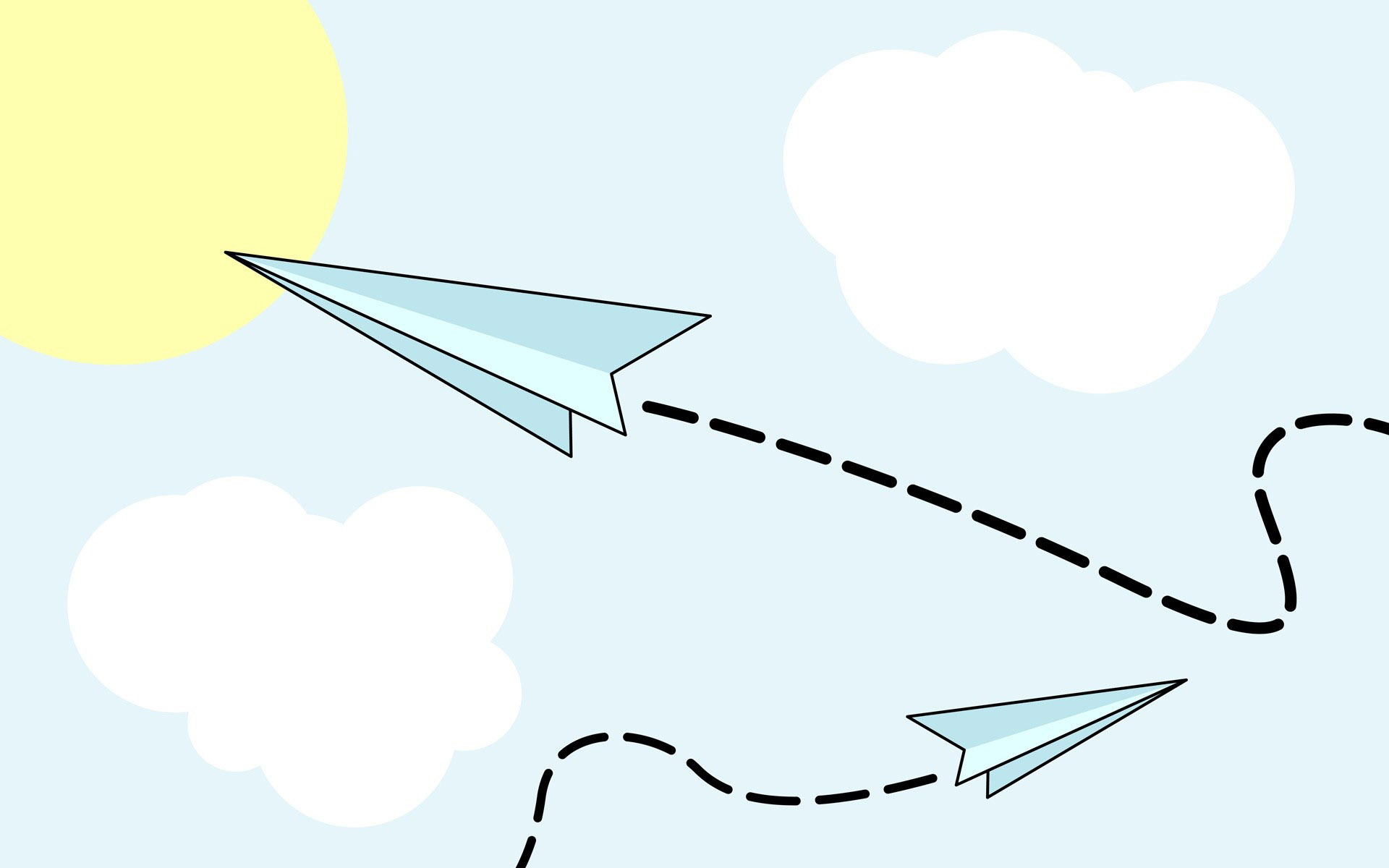 Paper Planes - Fondos De Avion De Papel - HD Wallpaper 