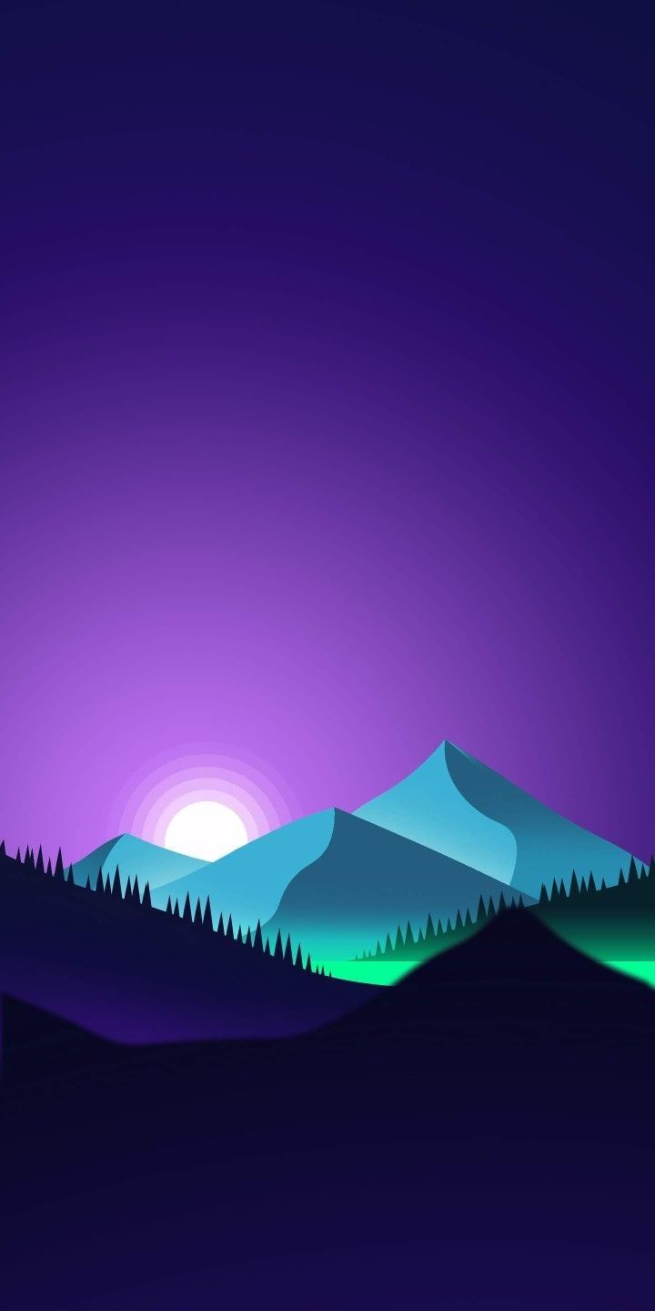 Purple Minimalist Wallpaper Iphone - HD Wallpaper 