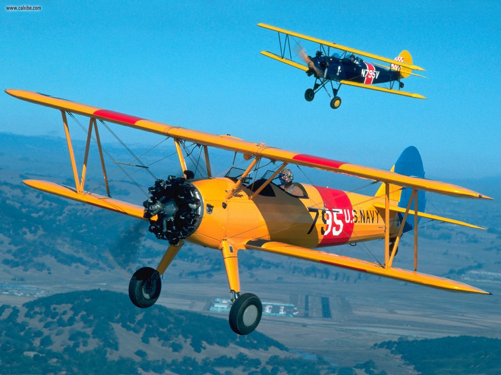 Biplane Hd - HD Wallpaper 