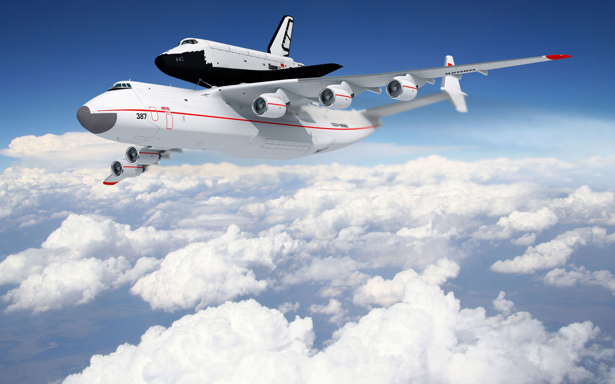 Ta 50 Training Aircraft Wallpaper - Antonov With Space Shuttle - HD Wallpaper 