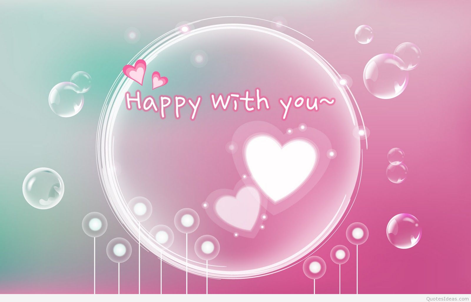 Facebook Happy Valentines Day Backgrounds - Happy With You - HD Wallpaper 