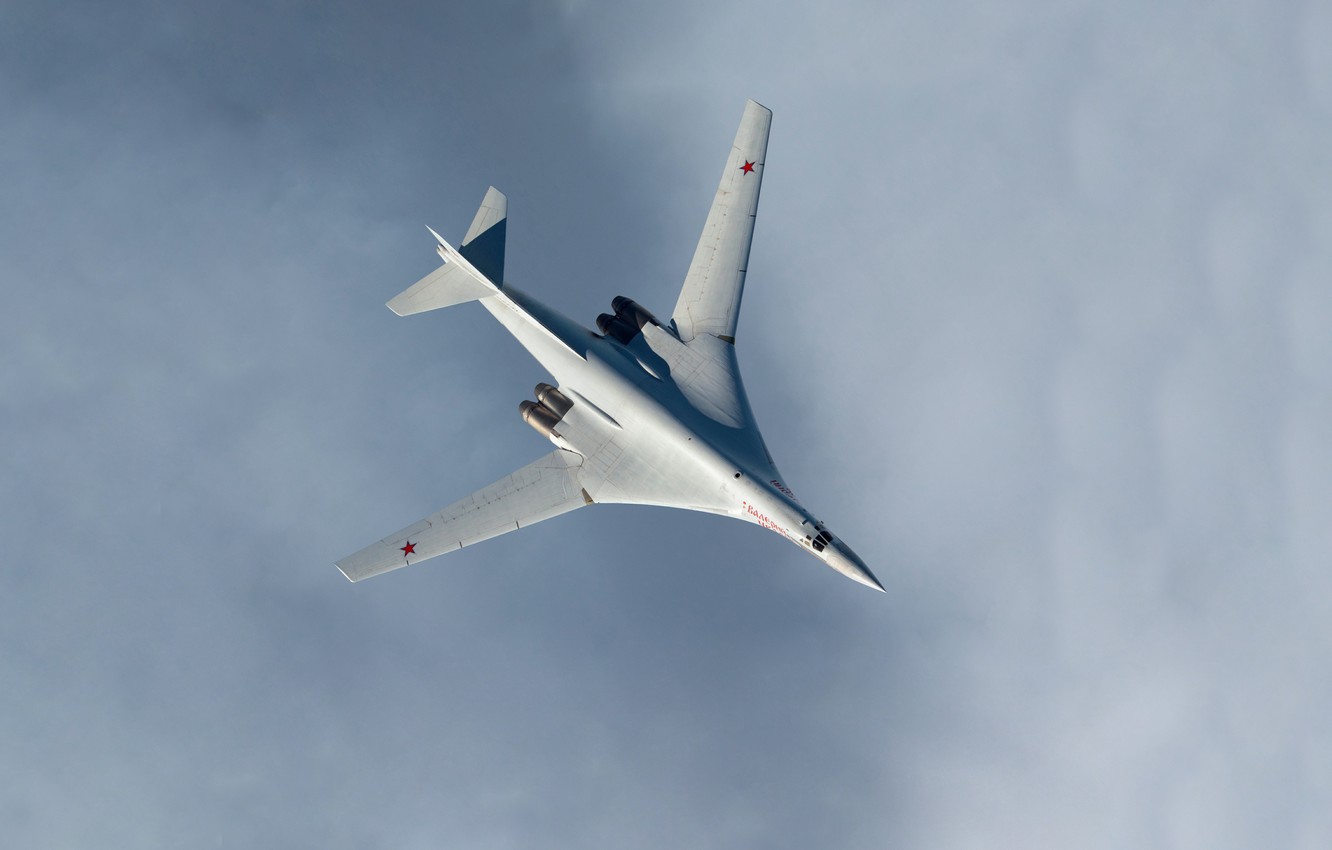 Photo Wallpaper Swan, The Plane, Flight, Ussr, Russia, - Tu 160 Wallpaper 4k - HD Wallpaper 