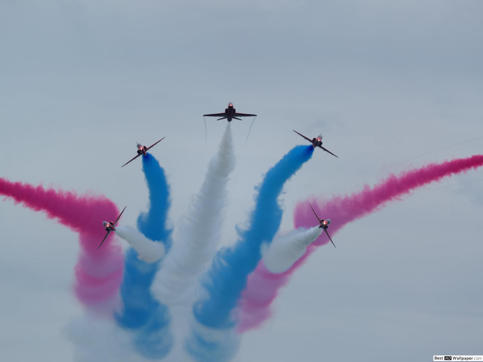 Airplane Smoke - HD Wallpaper 