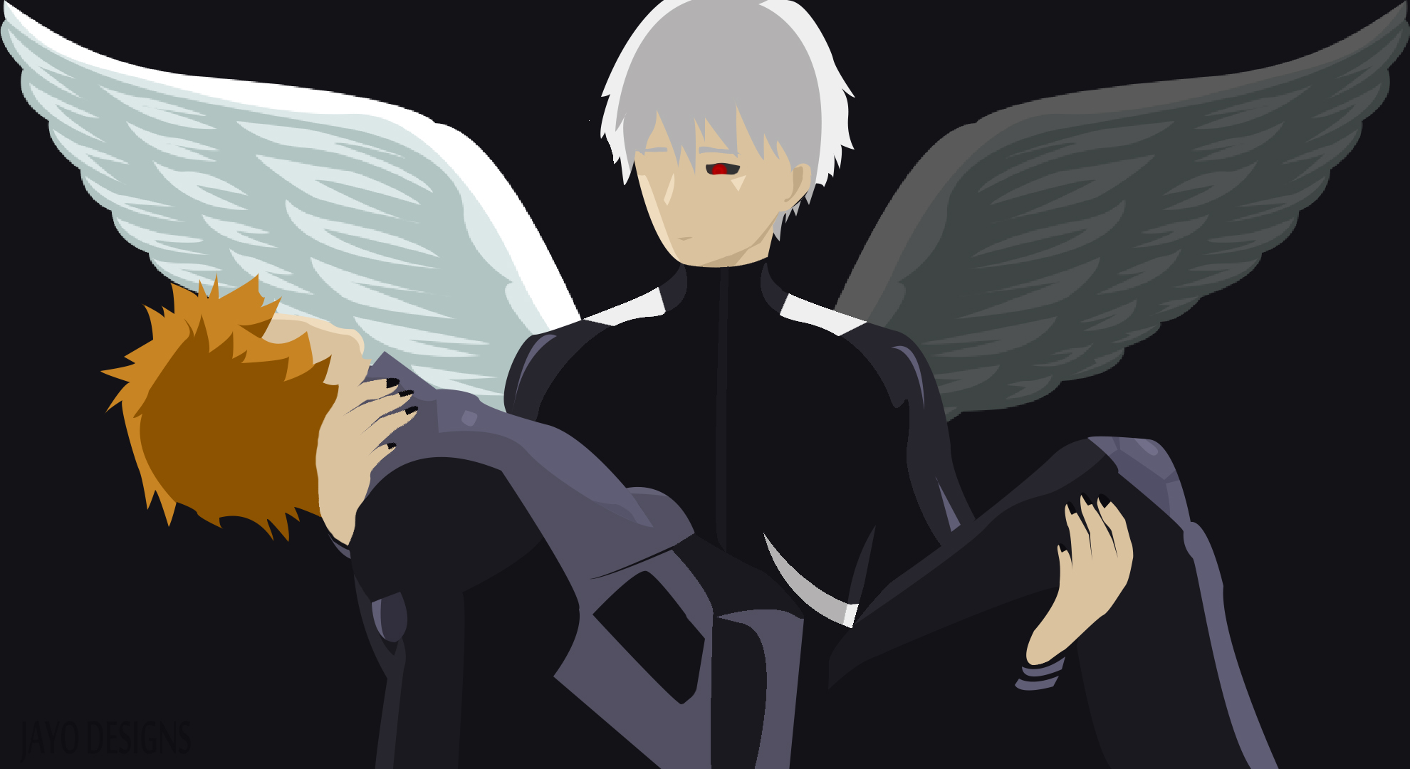 Kaneki Minimalist - HD Wallpaper 