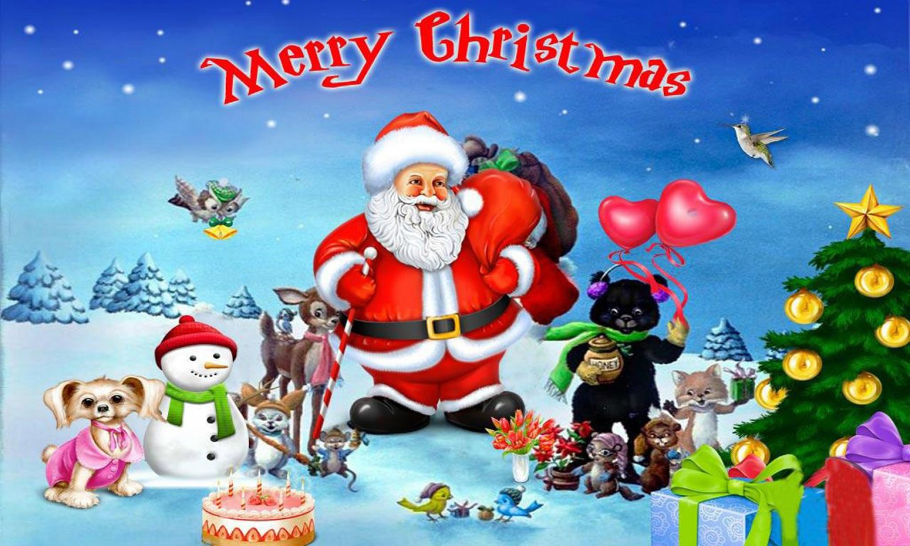 Happy Christmas Day 2018 - HD Wallpaper 