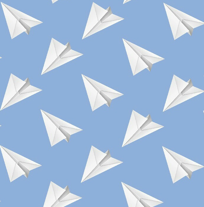 Paper, Pattern, And Paper Planes Image - Origami - HD Wallpaper 