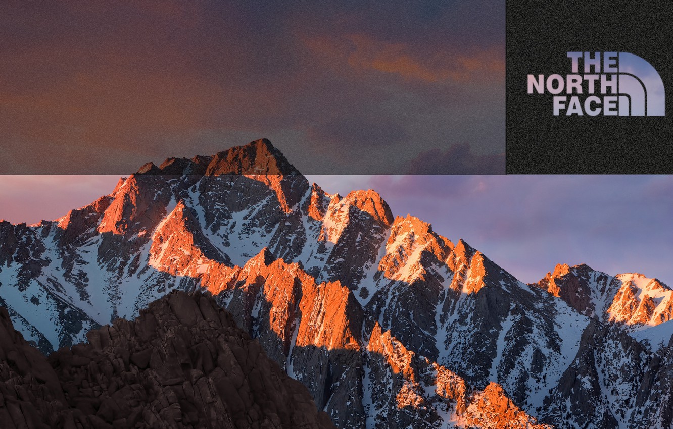 Photo Wallpaper Mountains, Mac, Logo, Ios, Ios, Thenorghface, - High Resolution Mac Osx Background - HD Wallpaper 