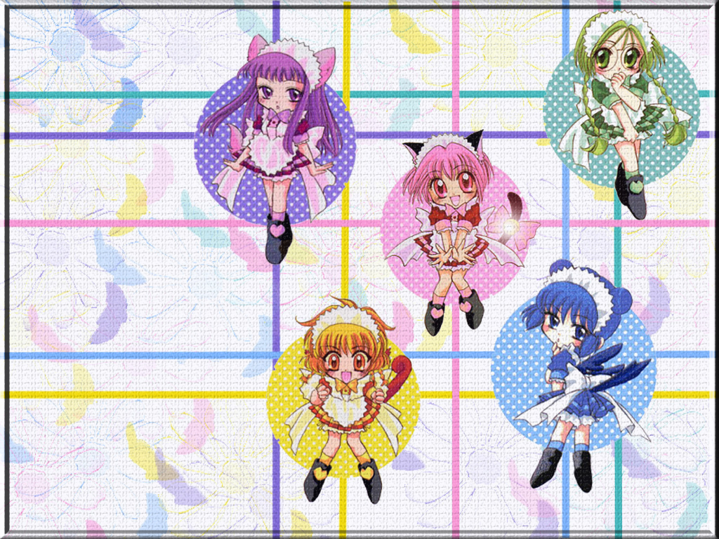 Mia Ikumi, Tokyo Mew Mew, Zakuro Fujiwara, Mint Aizawa, - Tokyo Mew Mew Chibi - HD Wallpaper 