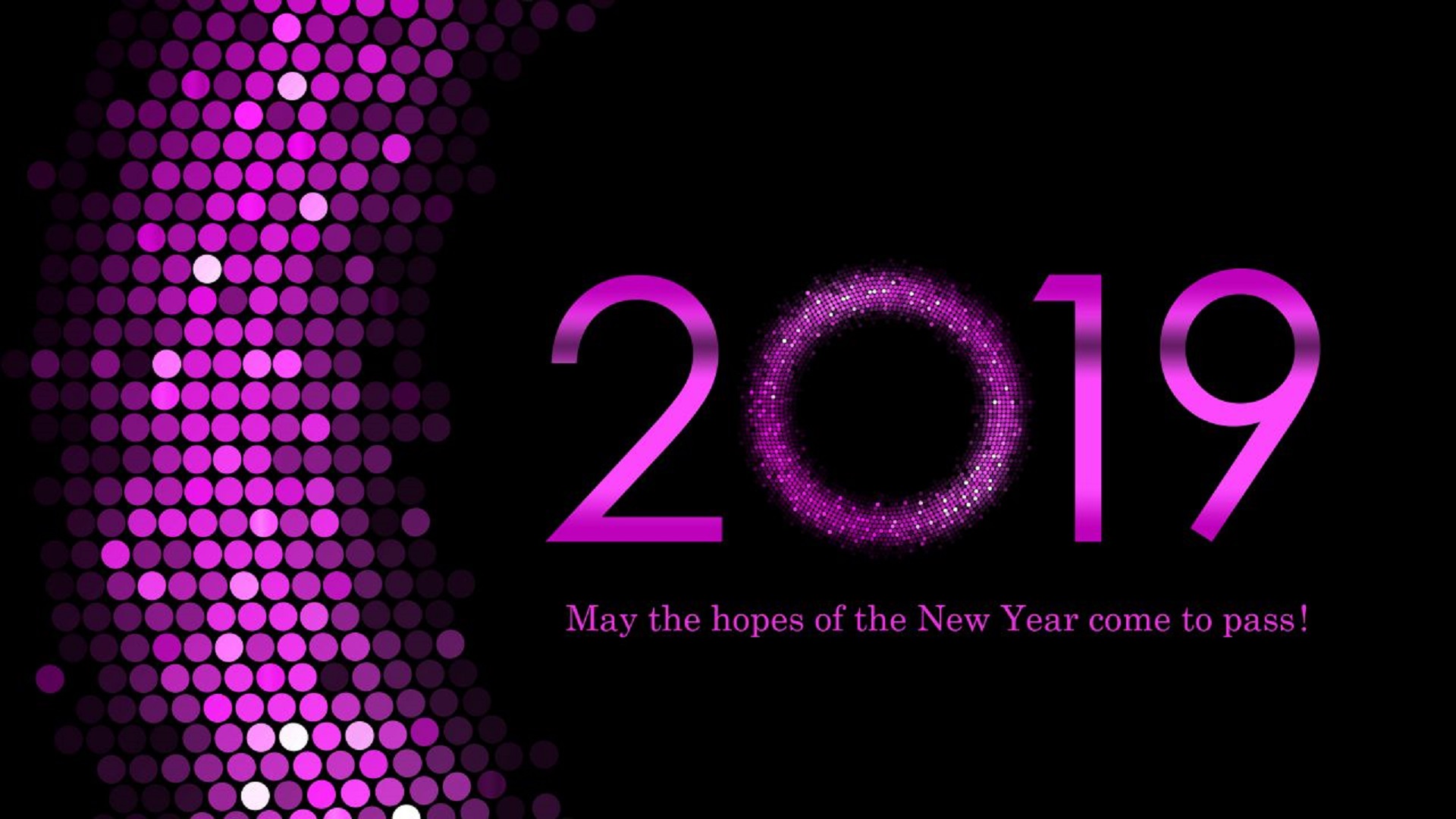 Happy New Year 2019 4k - HD Wallpaper 