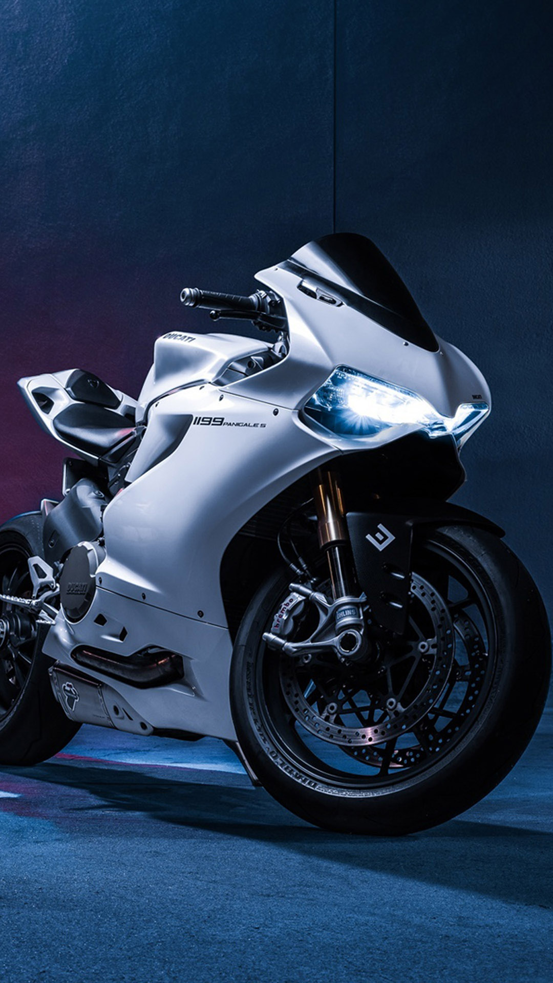 Hd Background Ducati 1199 Panigale S Bike White Front - Ducati Bikes Hd  Wallpapers For Mobile - 1080x1920 Wallpaper 