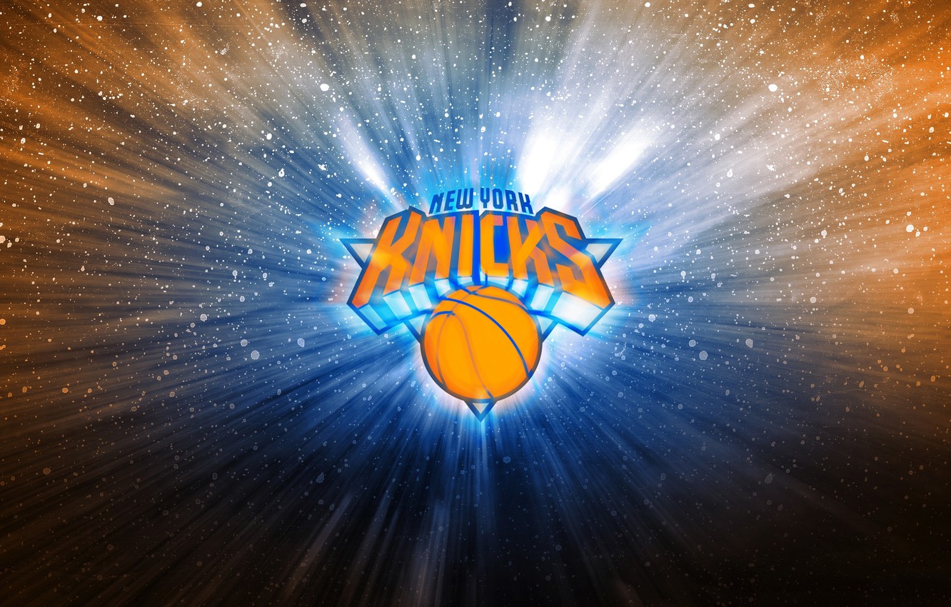 Photo Wallpaper Basketball, Background, Logo, New York, - New York Knicks Phone Background - HD Wallpaper 