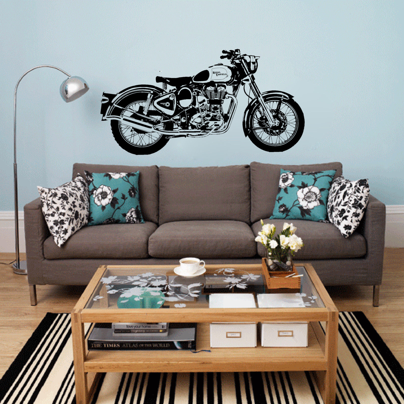 Royal Enfield Wall Painting - HD Wallpaper 