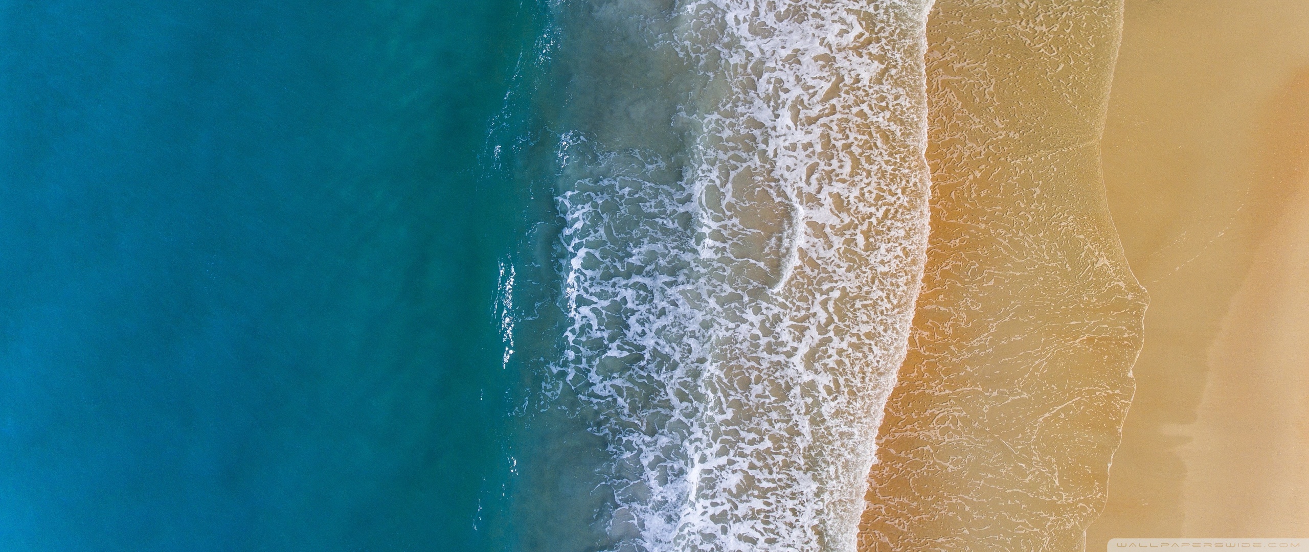 Ocean Aerial View 4k - HD Wallpaper 