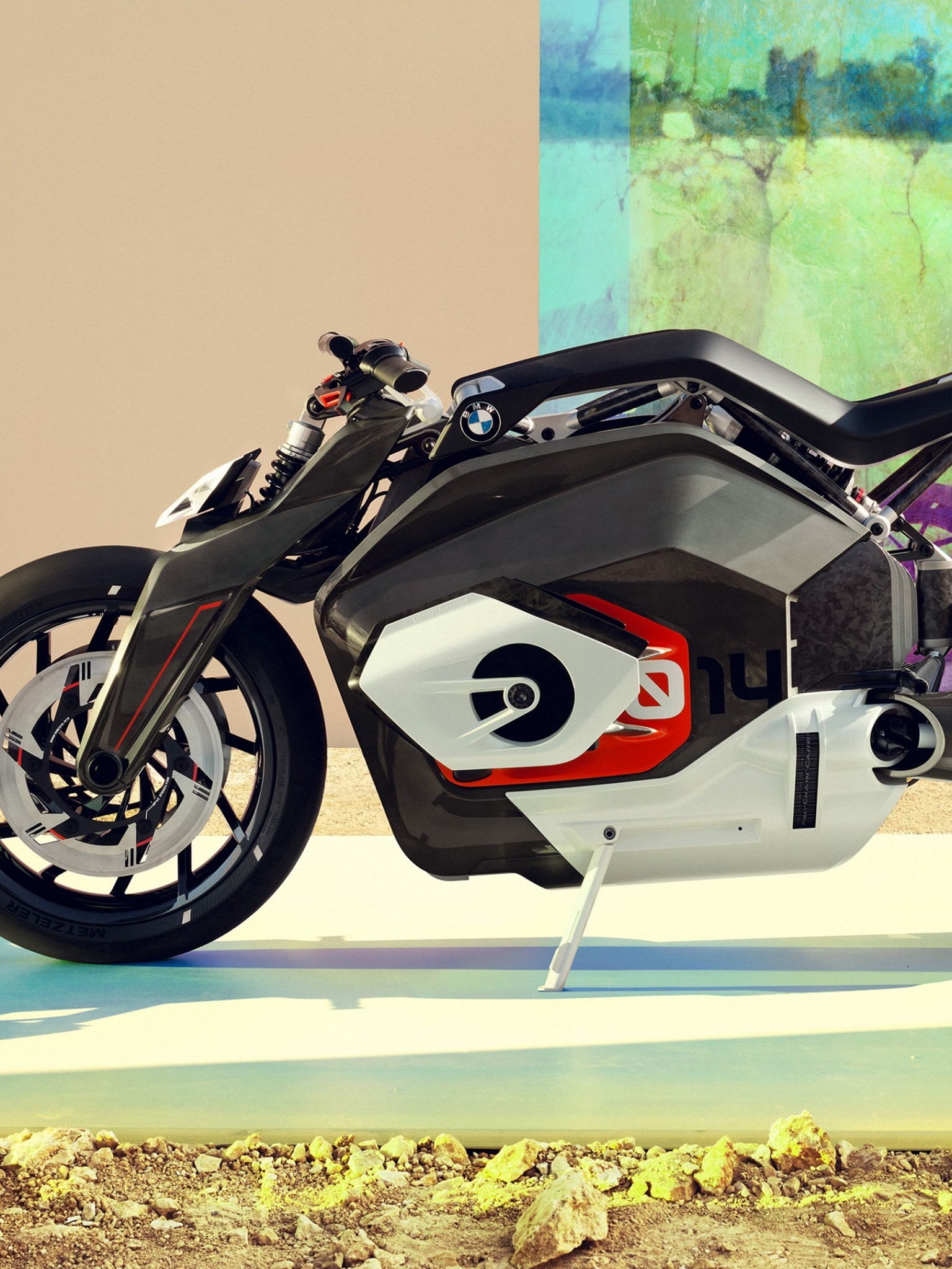 Bmw Motorrad Vision Dc Roadster, Side View, Futuristic - Electric Bmw Bike - HD Wallpaper 