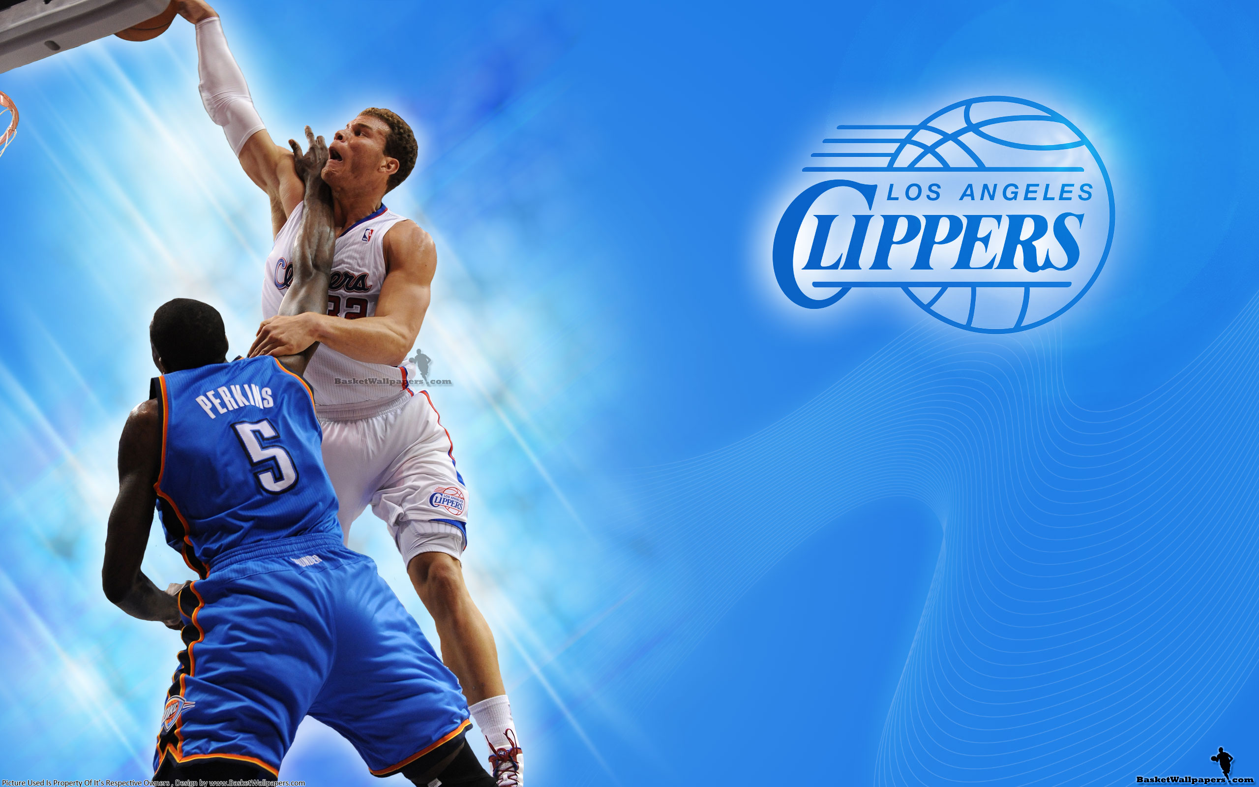 Blake Griffin Dunk Over Perkins 2012 Widescreen Wallpaper - Griffin Dunk - HD Wallpaper 