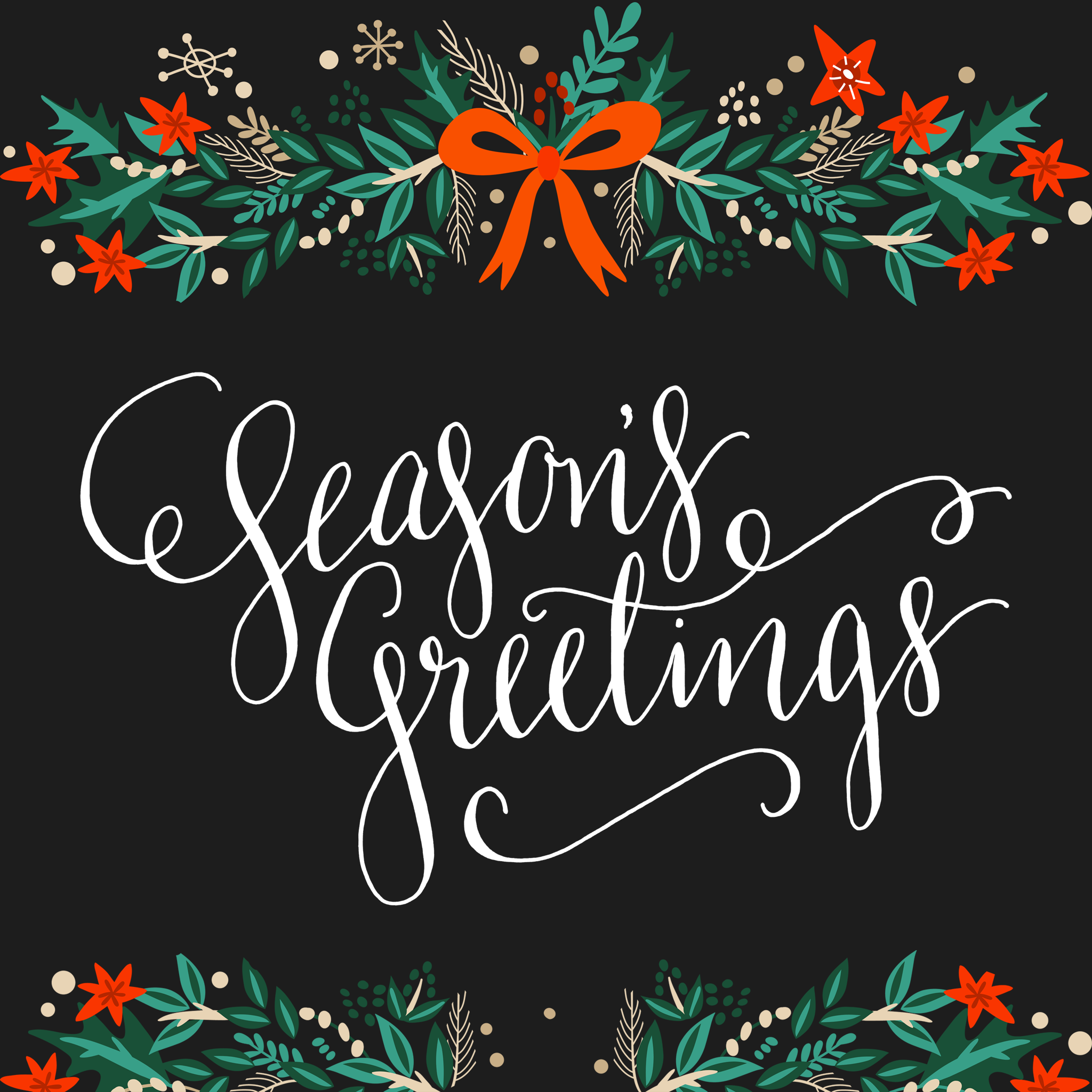 Season's Greetings Wallpaper Desktop - HD Wallpaper 